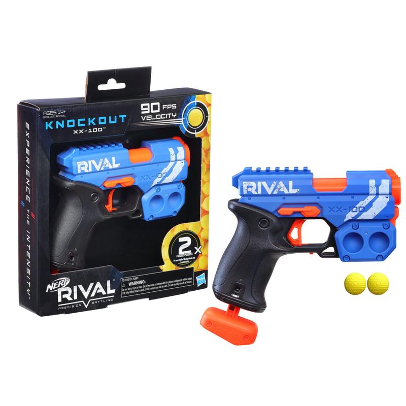 Nerf Rival Knockout XX-100 Blaster - 2 Rounds - Equipe Azul